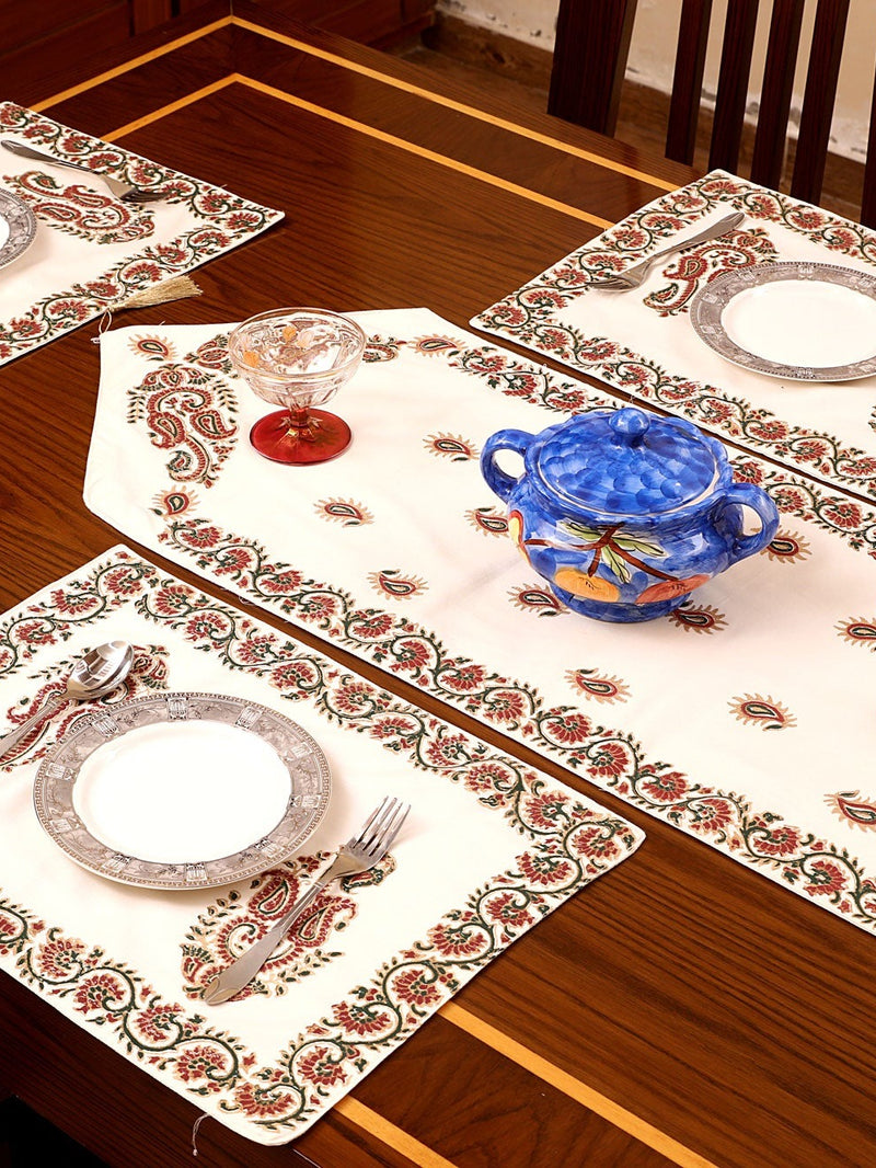 Block Printed Table Runner & Placemats