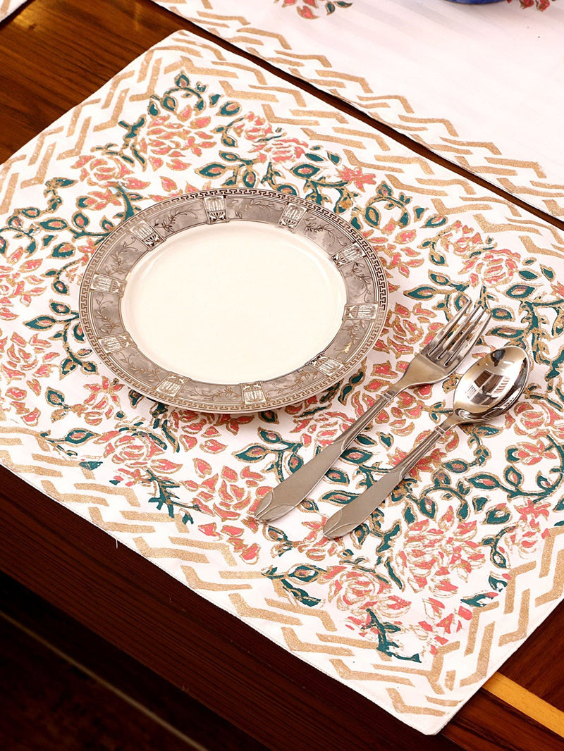 Block Printed Table Runner & Placemats