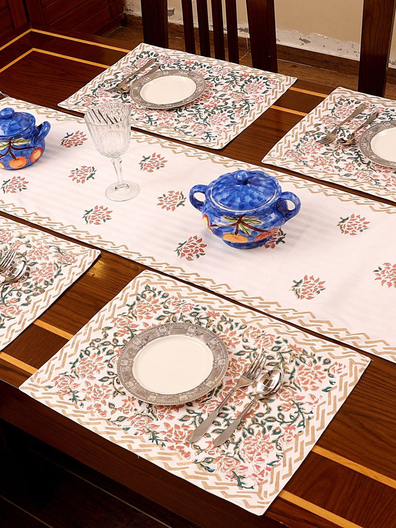 Block Printed Table Runner & Placemats