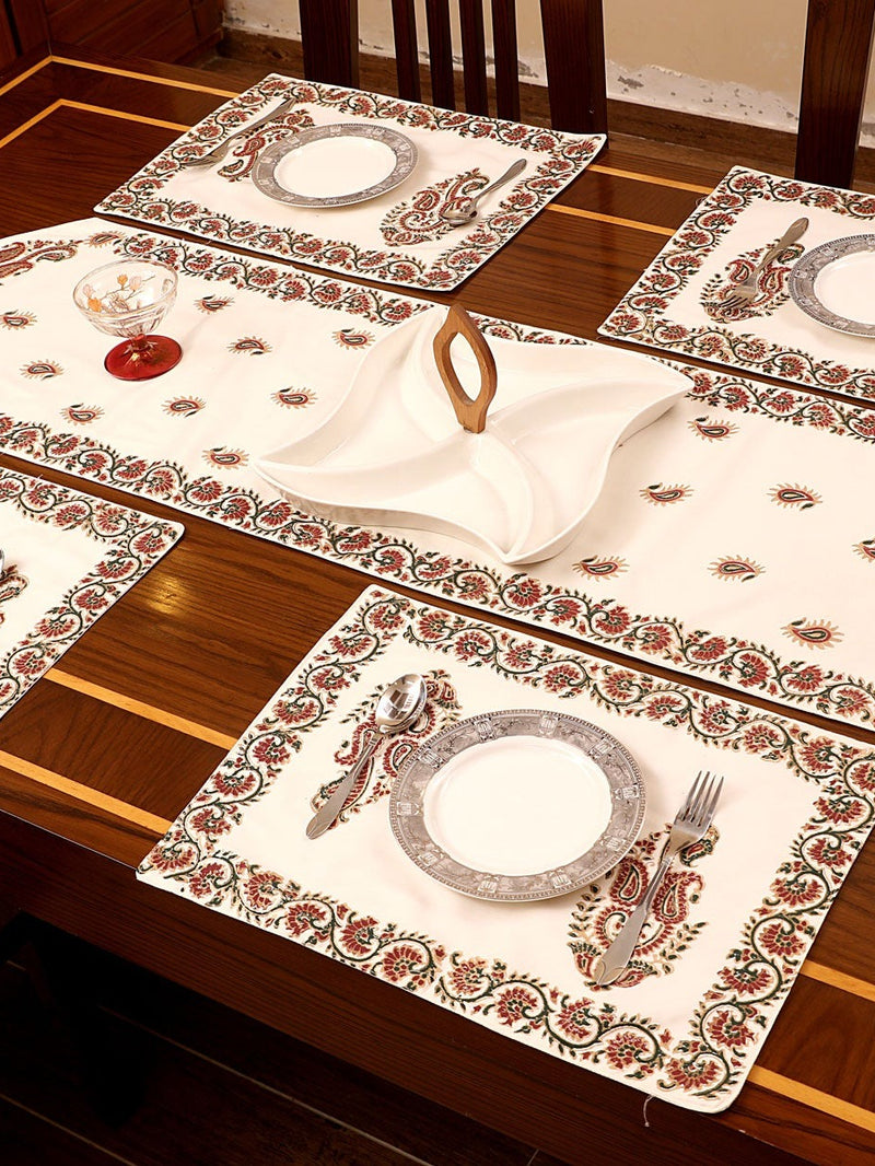 Block Printed Table Runner & Placemats